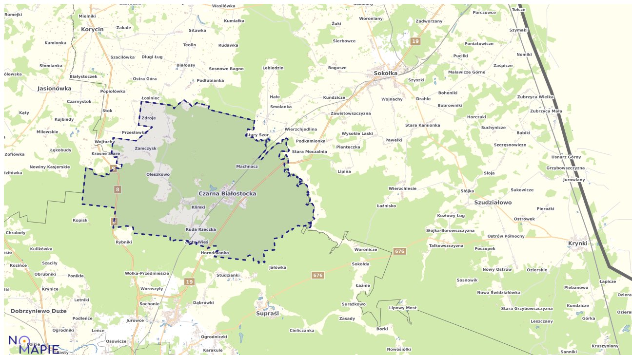Mapa Geoportal Czarna Białostocka